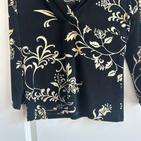 VTG Nexxen Women’s Floral Whimsygoth Long Sleeve Top XL 90s Babydoll Y2k - Picture 4 of 9